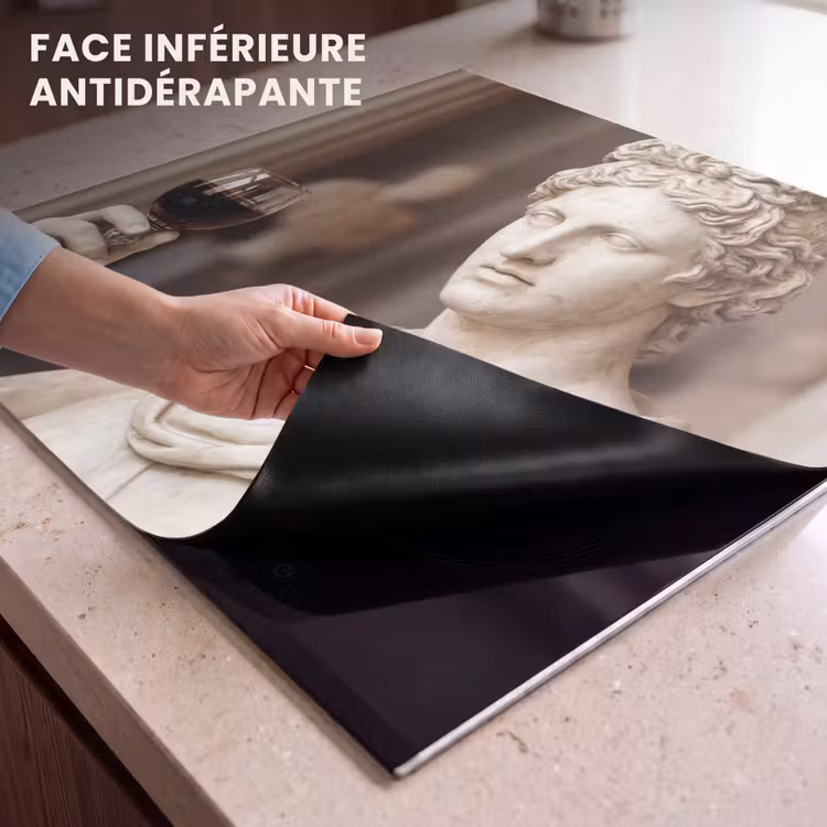 Protection plaque induction - Classique - Marbre - Vin — 7