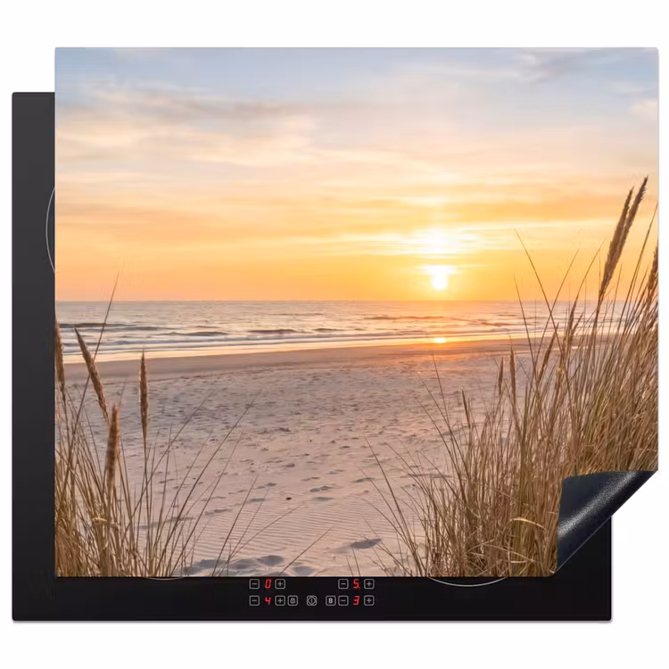 Protection plaque induction - Coucher de soleil - Dunes - Mer — 1
