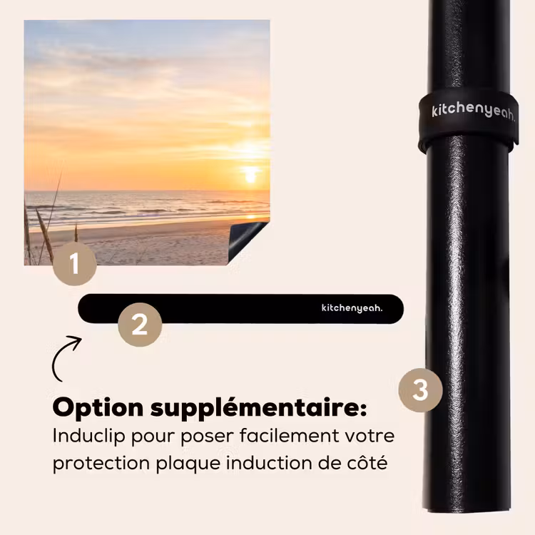 Protection plaque induction - Coucher de soleil - Dunes - Mer — 8