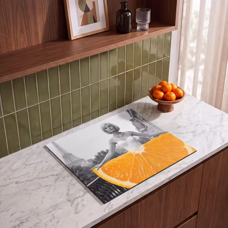 Protection plaque induction - Orange - Tour Eiffel - Femme — 4