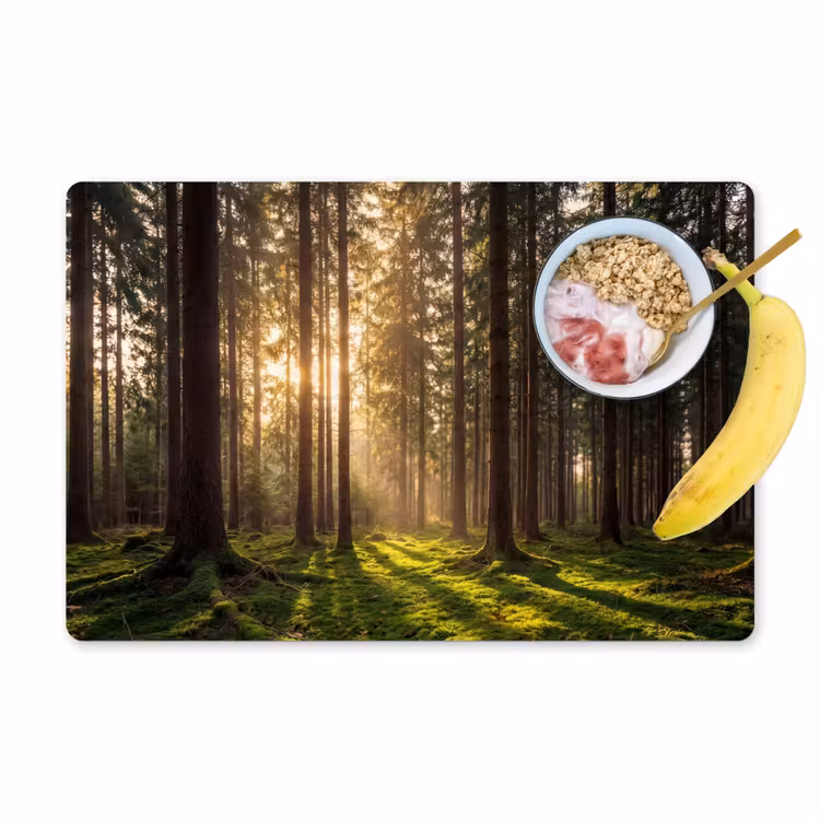 Set de table – 6 pièces - Forêt - Herbe - Soleil — 1