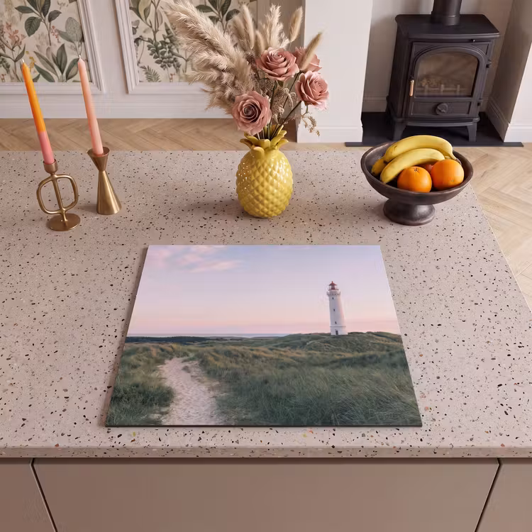 Protection plaque induction - Phare - Paysage de dunes - Mer — 3