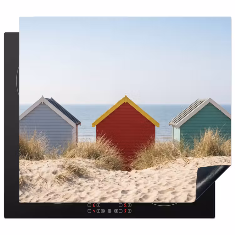 Protection plaque induction - Plage - Chalets - Coloré - Dunes — 1