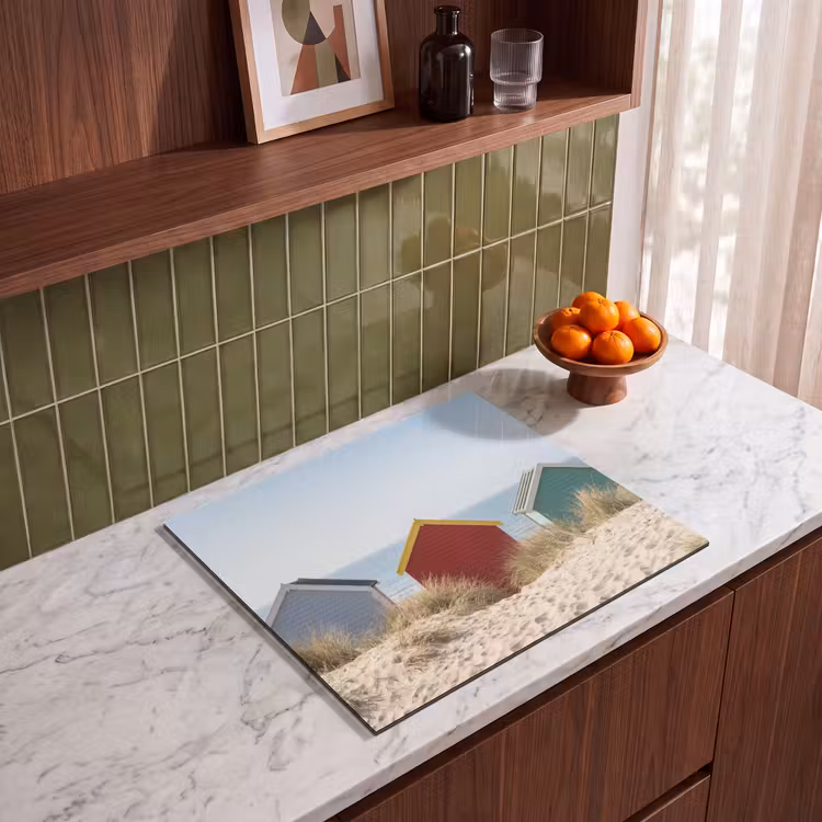 Protection plaque induction - Plage - Chalets - Coloré - Dunes — 4