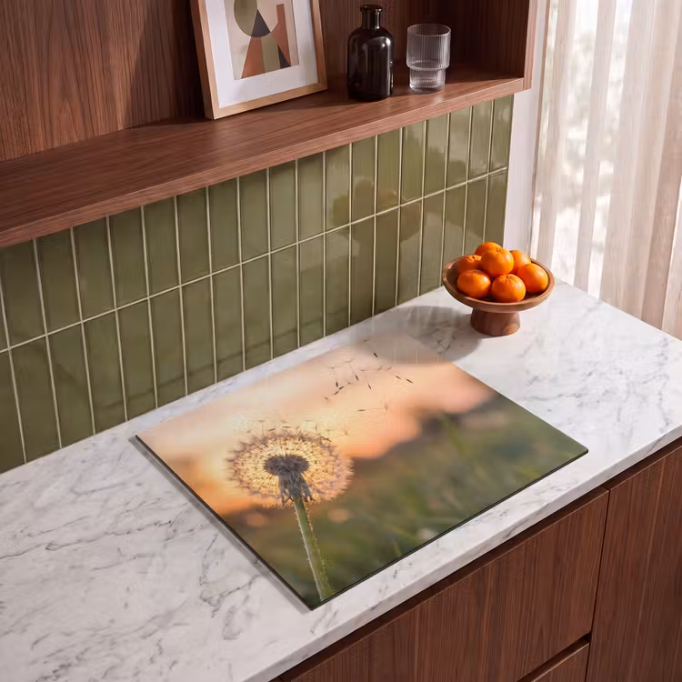 Protection plaque induction - Pissenlit - Coucher de soleil - Champ — 4