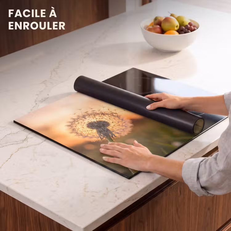 Protection plaque induction - Pissenlit - Coucher de soleil - Champ — 6