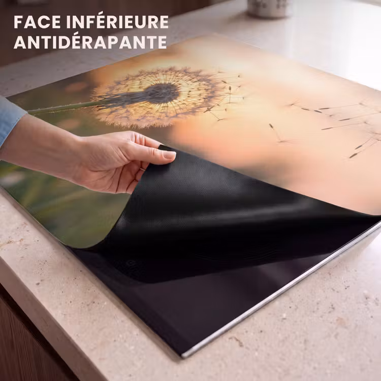 Protection plaque induction - Pissenlit - Coucher de soleil - Champ — 7