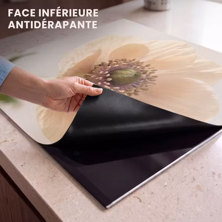 Protection plaque induction - Fleur - Minimaliste - Vert — 7