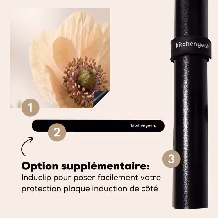Protection plaque induction - Fleur - Minimaliste - Vert — 8