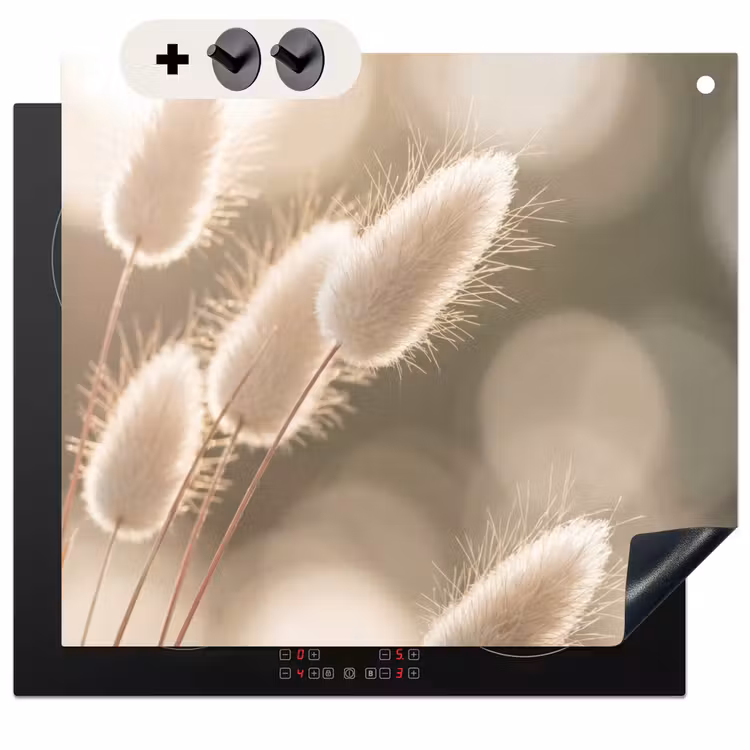 Protection à induction avec crochets - Hazetail grass - Blanc - Sunlight — 3