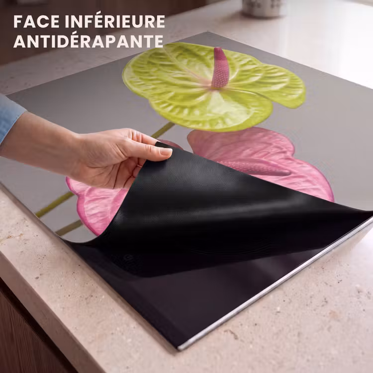 Protection plaque induction - Plantes - Anthurium - Vert - Rose — 7