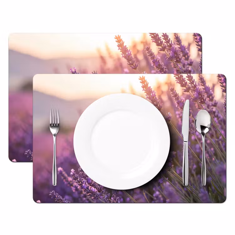 Set de table – 6 pièces - Lavande - Pourpre - Soleil — 2
