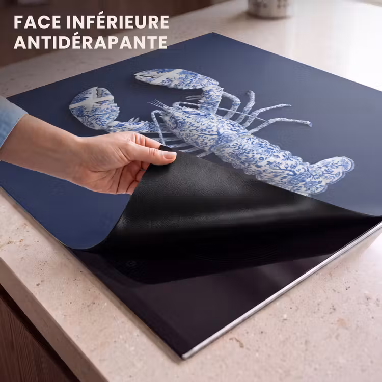 Protection plaque induction - Homard - Porcelaine - Bleu de Delft — 7