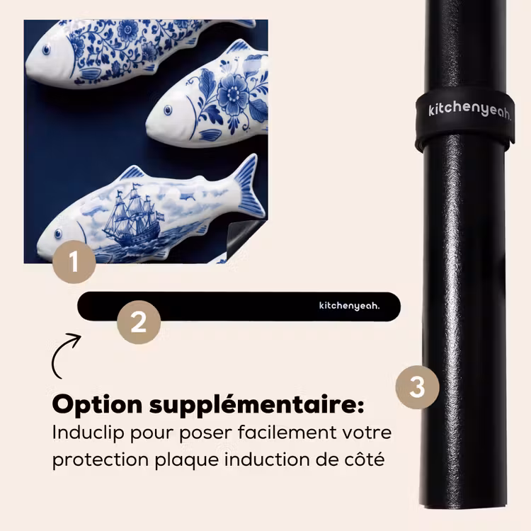 Protection plaque induction - Poisson - Delftware - Céramique — 8