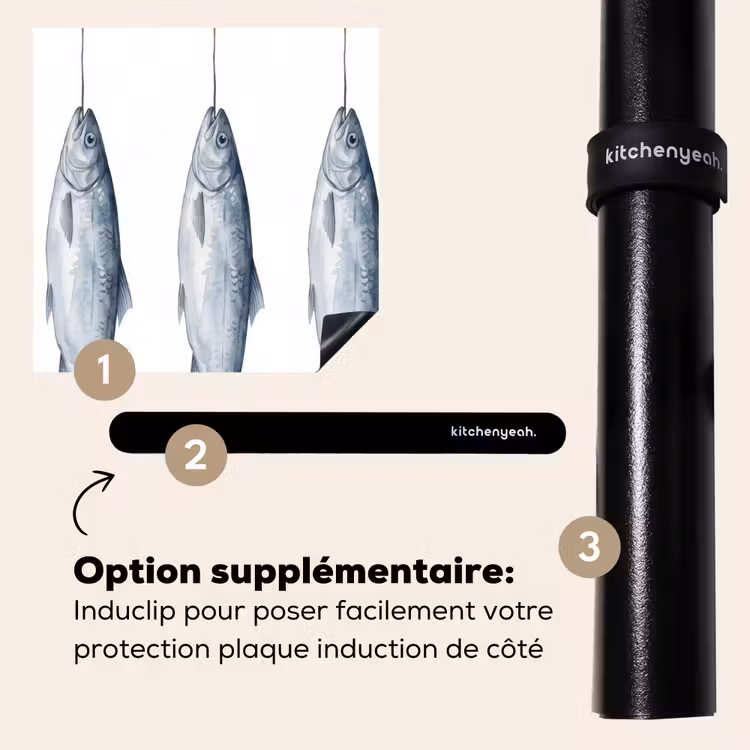 Protection plaque induction - Poisson - Illustration - Bleu de Delft — 8