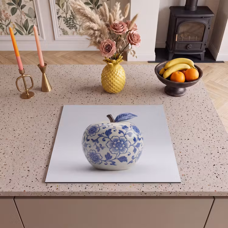 Protection plaque induction - Pomme - Bleu - Classique — 3