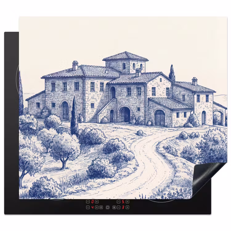 Protection plaque induction - Rustique - Estate - Bleu — 1