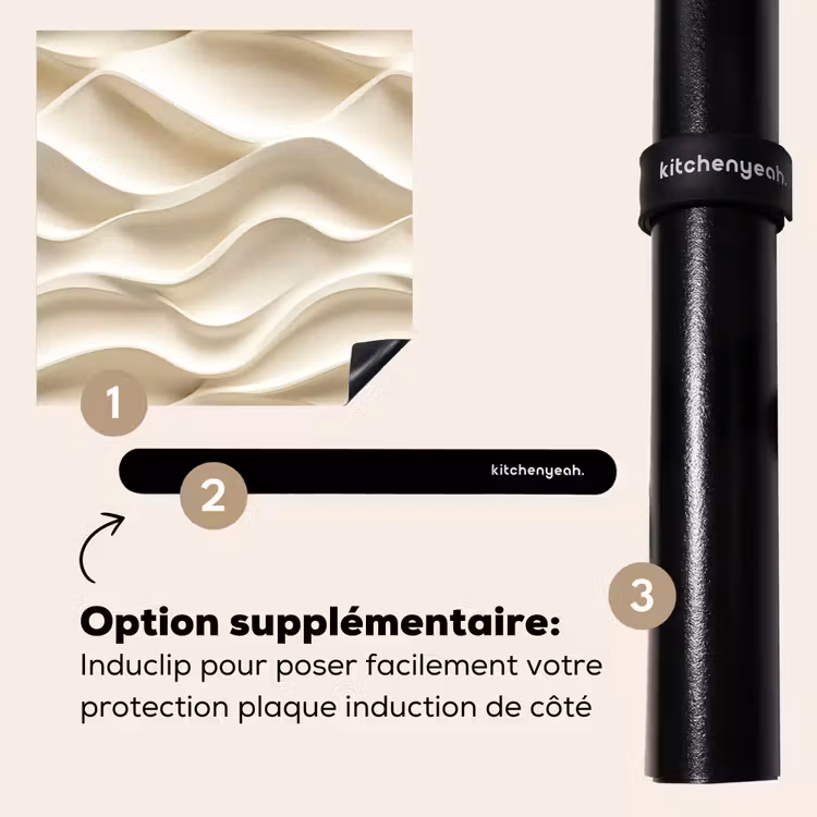 Protection plaque induction - Lignes - Ondulées - Crème — 8