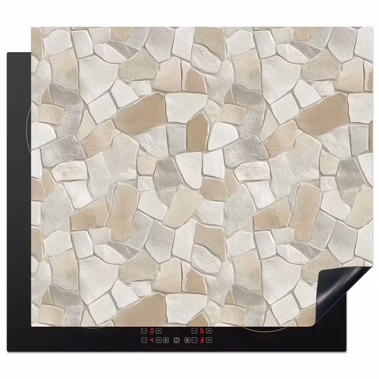 Protection plaque induction - Mosaïque - Pierres - Beige — 1