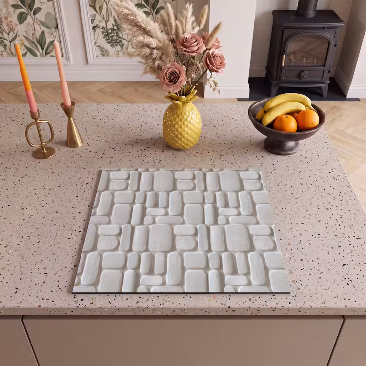 Protection plaque induction - Relief - Texture - Blanc — 3