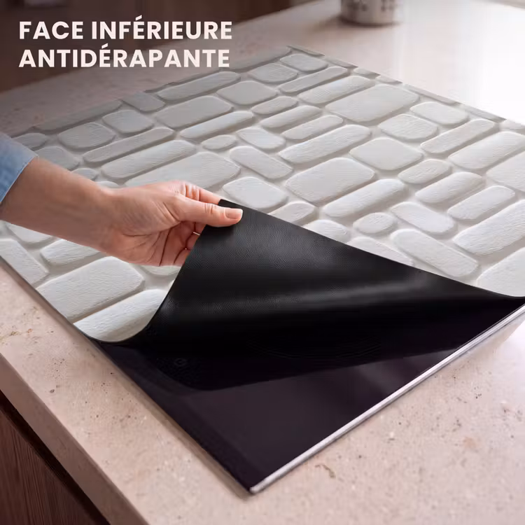 Protection plaque induction - Relief - Texture - Blanc — 7