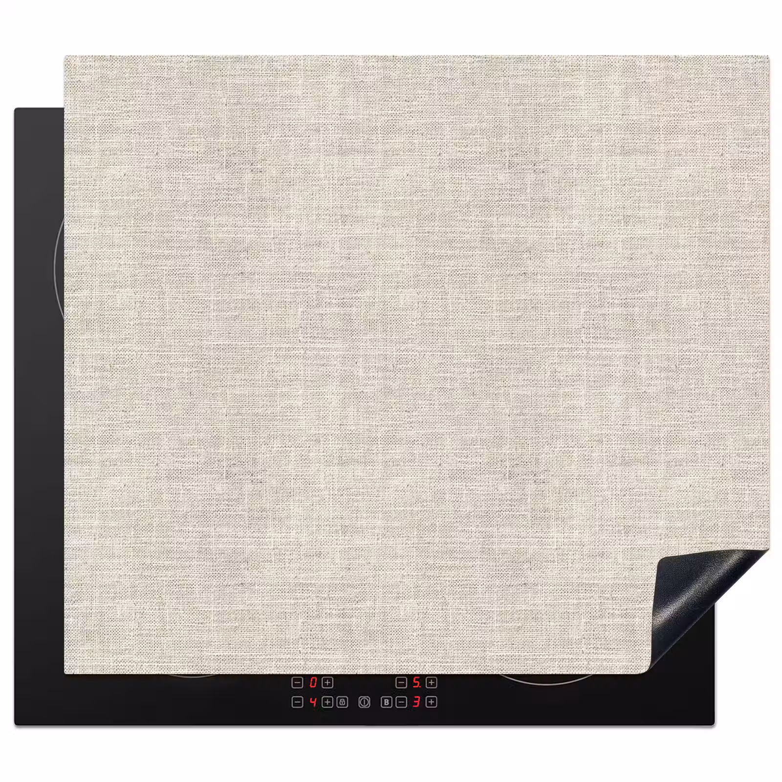Protection plaque induction - Lin - Texture - Beige — 1