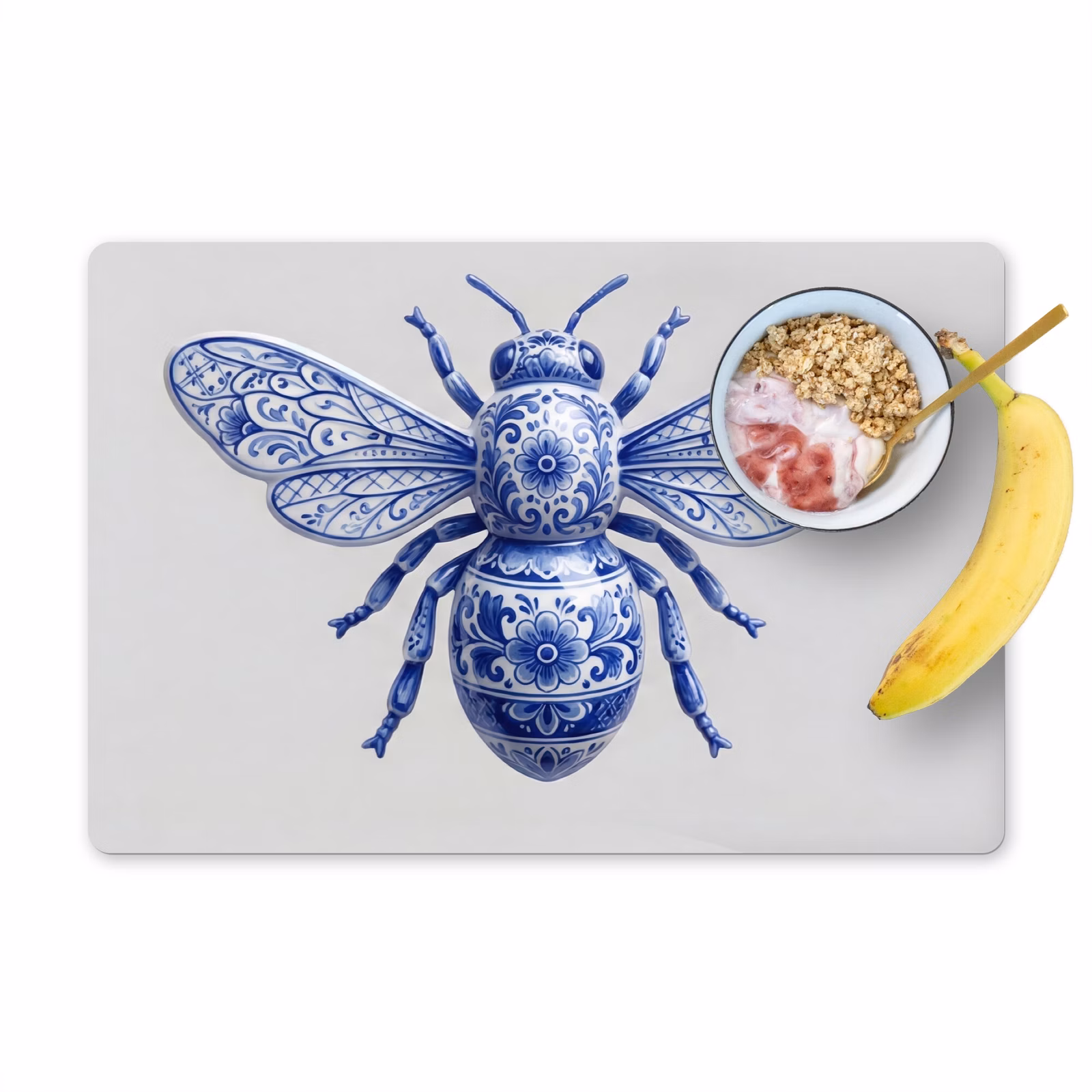 Set de table – 6 pièces - Abeille - Moderne - Delft - Bleu — 1