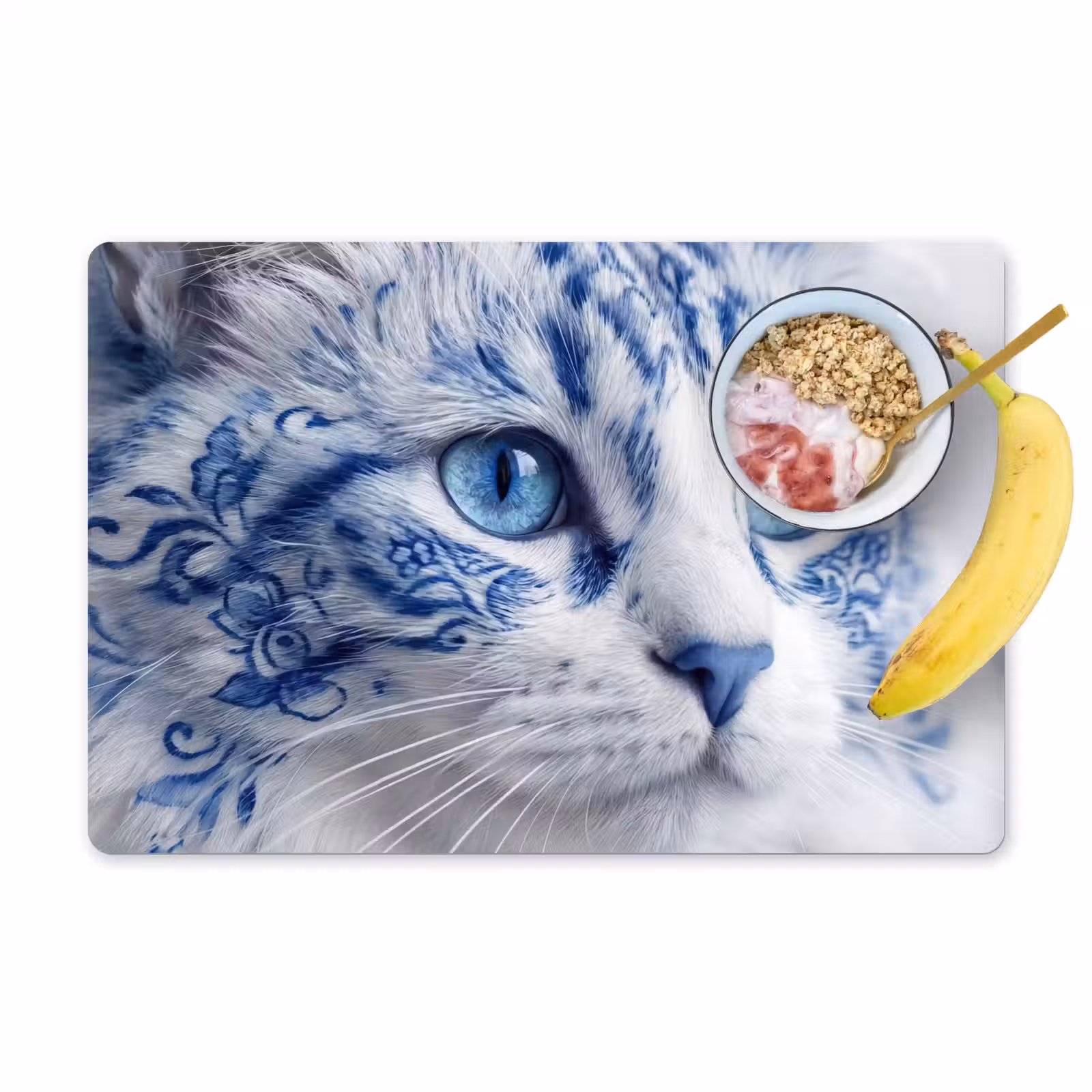Set de table – 6 pièces - Chat - Motif - Bleu — 1