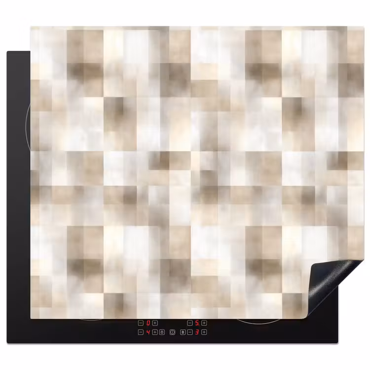 Protection plaque induction - Texture - Lin - Beige — 1