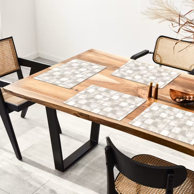 Set de table – 6 pièces - Carrelage - Motif - Intemporel — 4