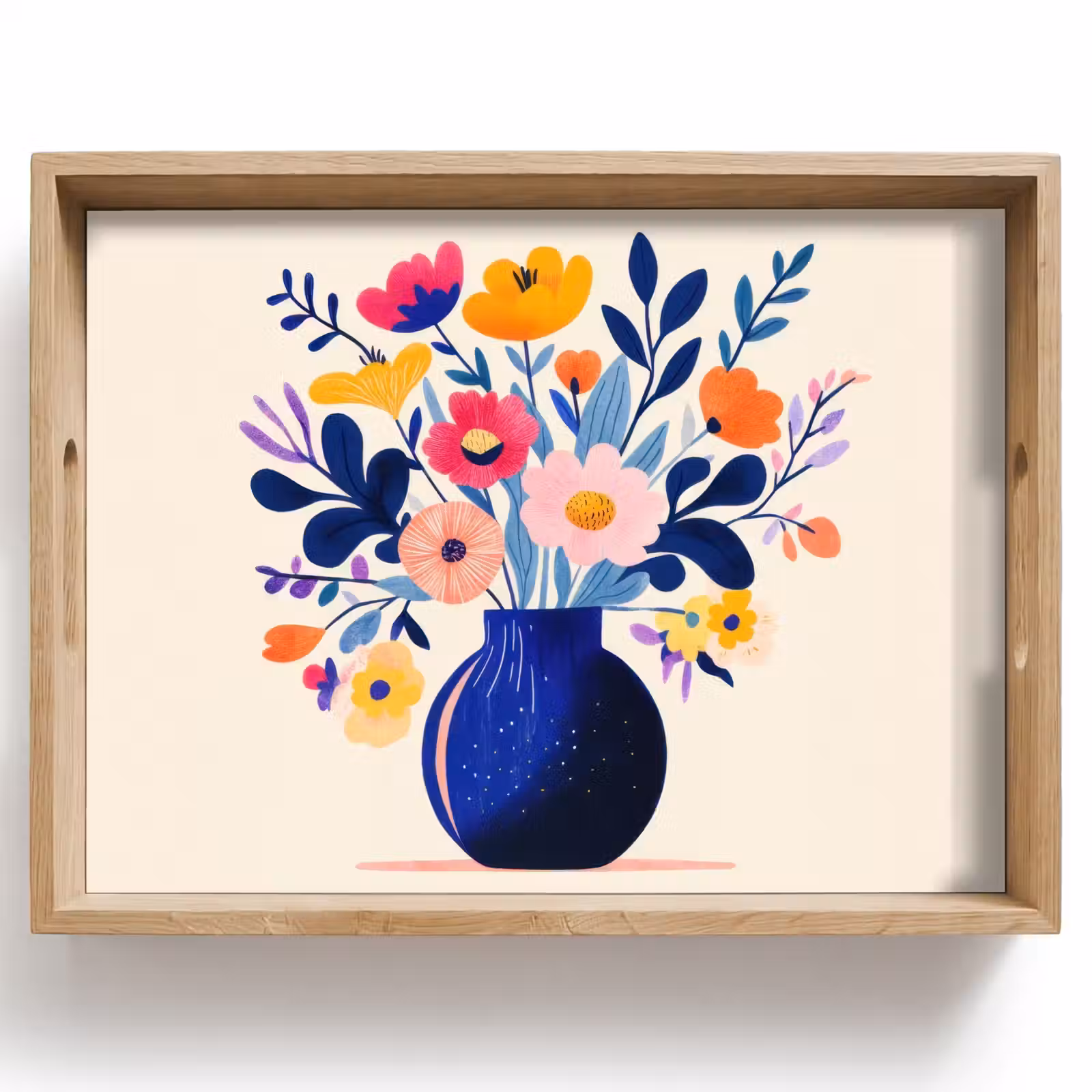 Plateau - Vase - Fleurs - Bouquet — 1