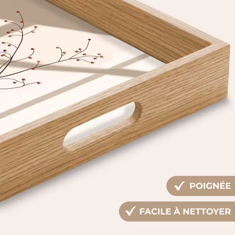 Plateau - Vase - Branches - Baies - Minimaliste — 8