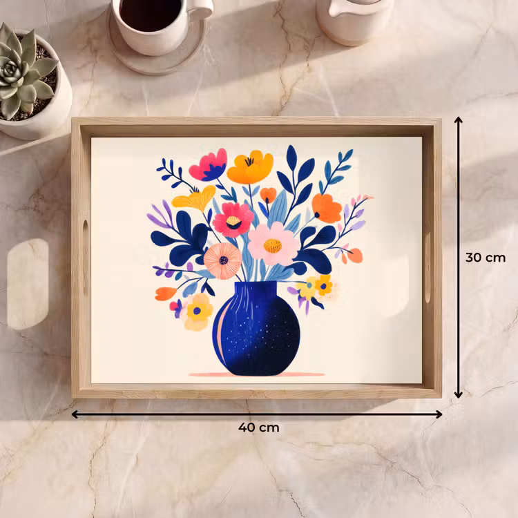 Plateau - Vase - Fleurs - Bouquet — 7