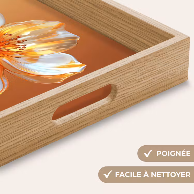Plateau - Verres - Fleur - Orange — 8