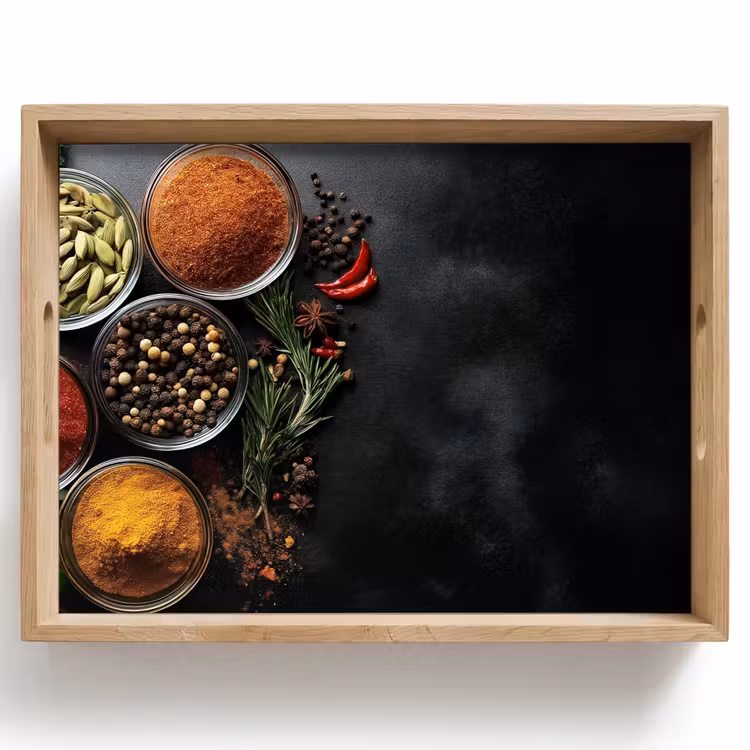 Plateau - Verres - Plateaux - Feuilles - Herbes — 1