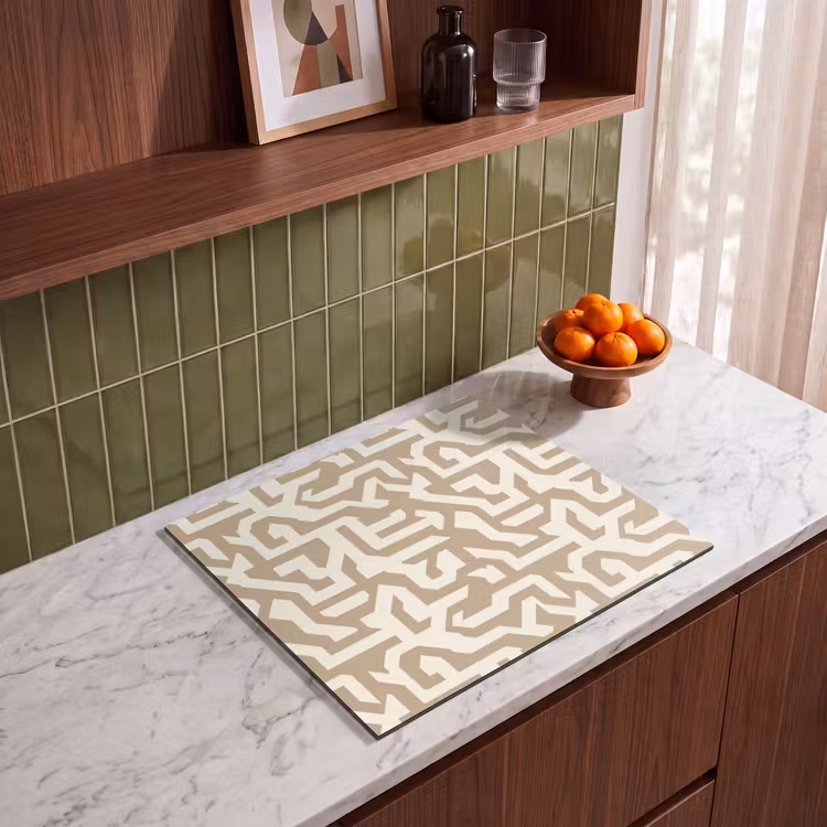 Protection plaque induction - Moderne - Abstrait - Beige — 4