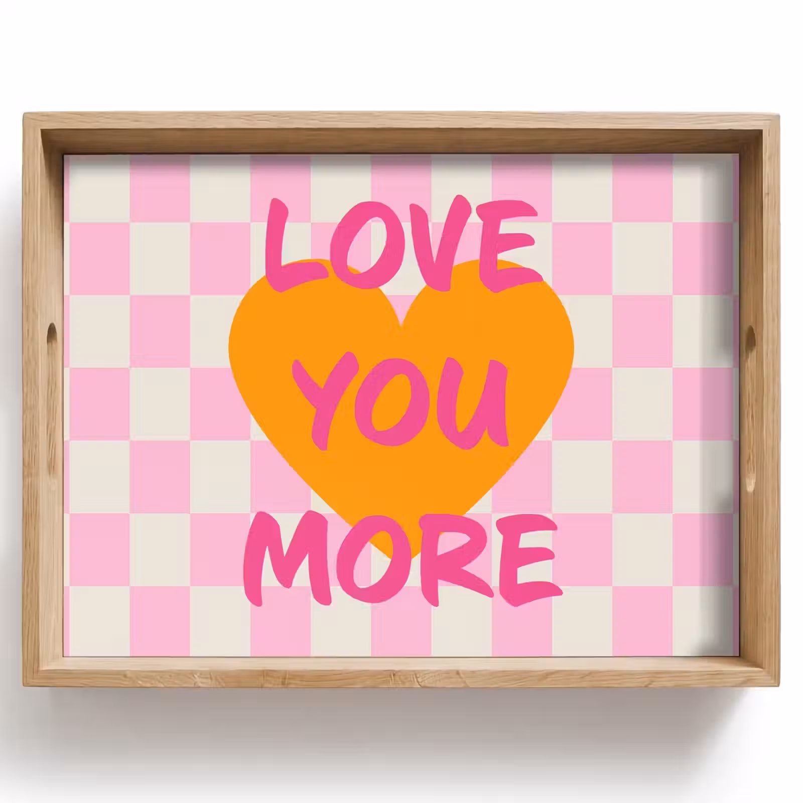 Plateau - Valentin - Amour - Rose - Orange — 1