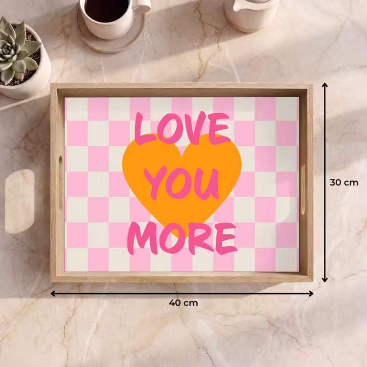 Plateau - Valentin - Amour - Rose - Orange — 7