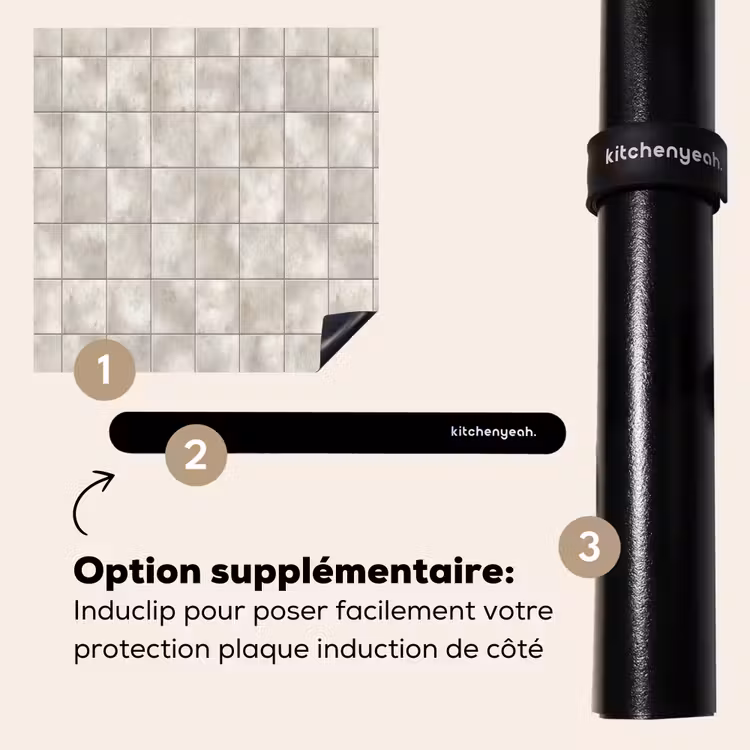 Protection plaque induction - Carreaux - Naturels - Gris — 8