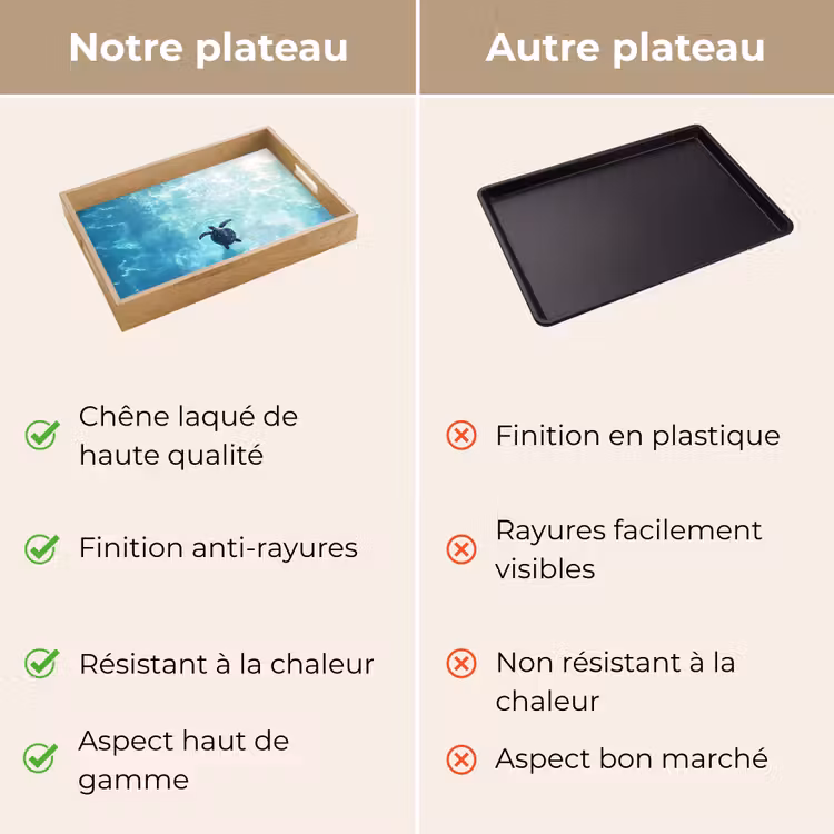 Plateau - Tortue - Mer - Bleu - Pailleté — 9