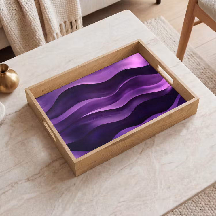 Plateau - Vagues - Abstrait - Violet — 2