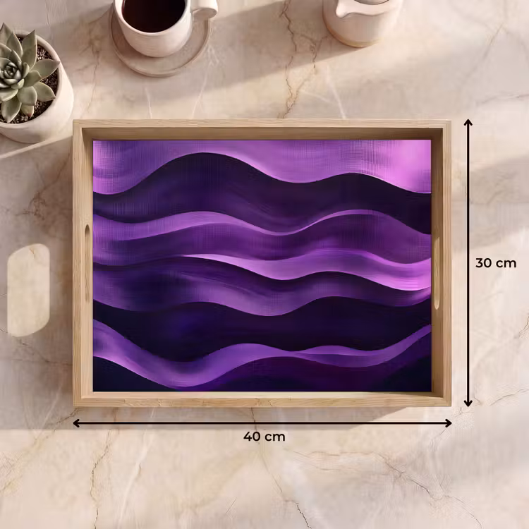 Plateau - Vagues - Abstrait - Violet — 7