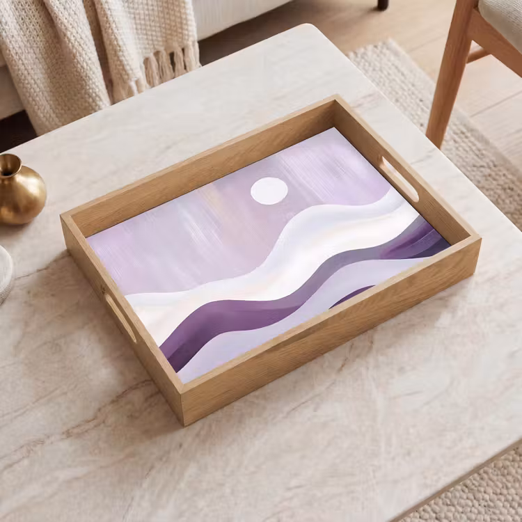 Plateau - Vagues - Collines - Abstrait - Violet — 2