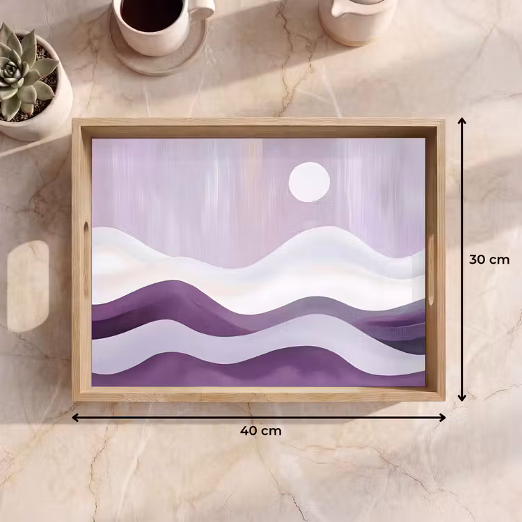 Plateau - Vagues - Collines - Abstrait - Violet — 7