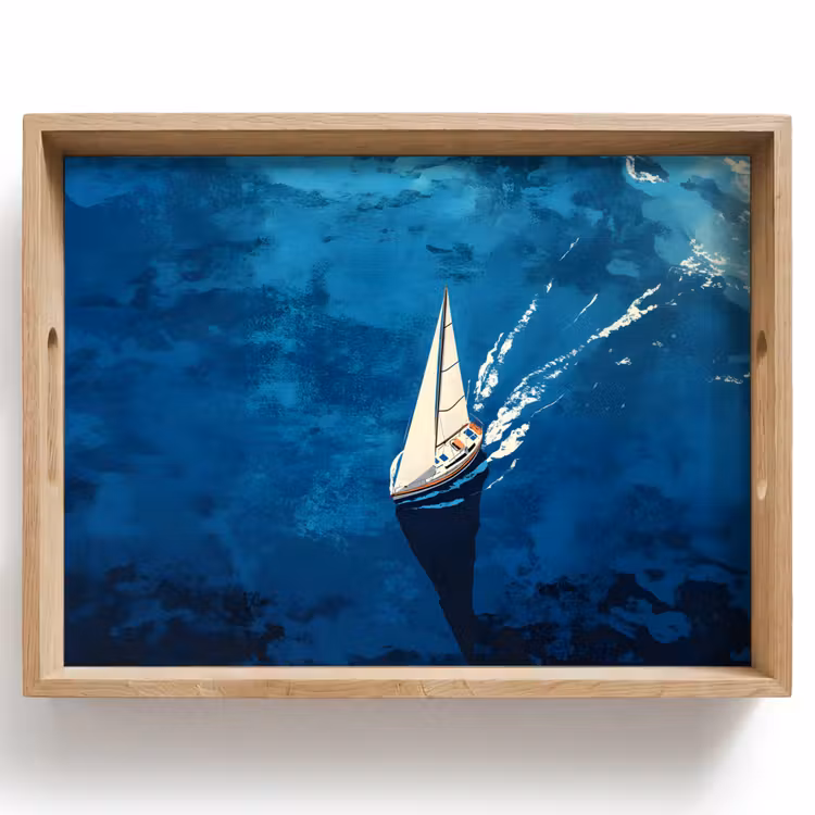 Plateau - Voilier - Eau - Abstrait - Ombre — 1