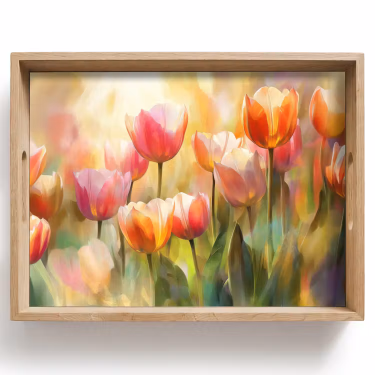 Plateau - Tulipes - Fairytale - Coloré — 1