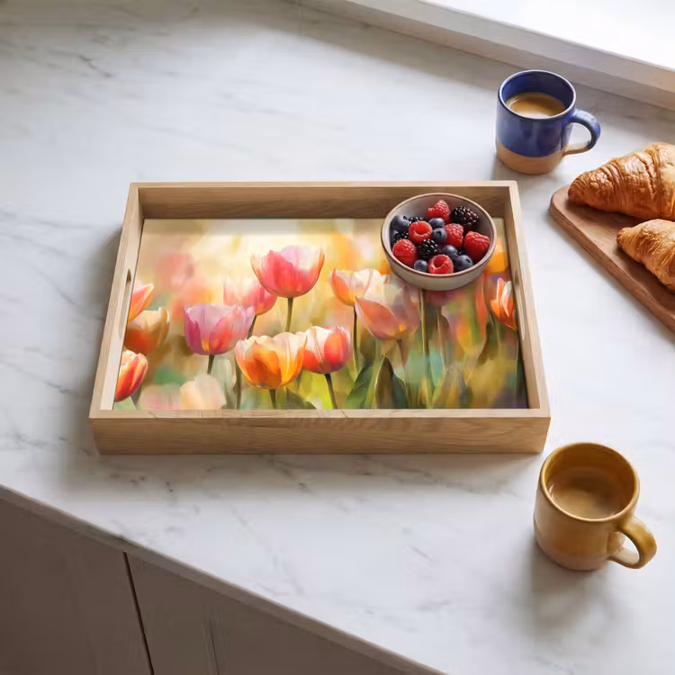 Plateau - Tulipes - Fairytale - Coloré — 3