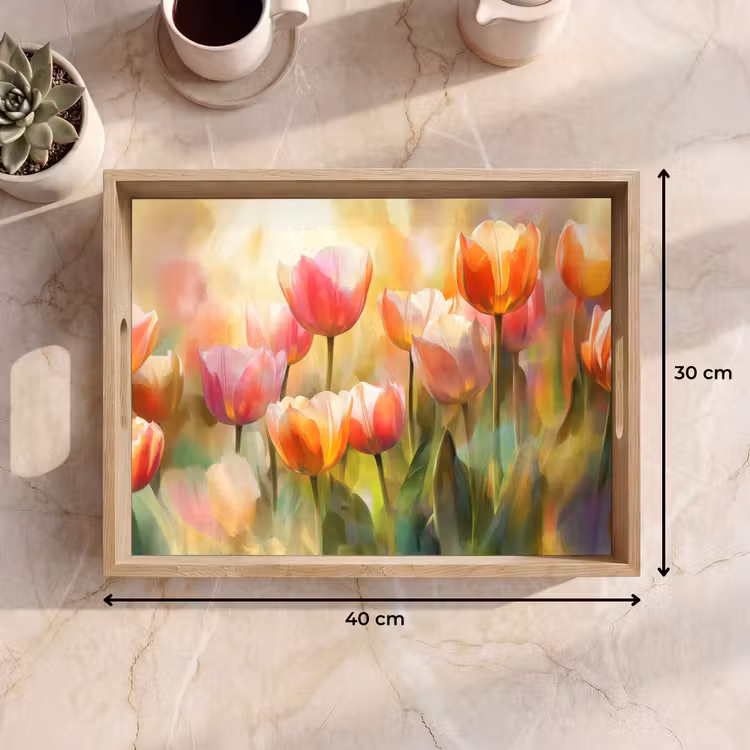 Plateau - Tulipes - Fairytale - Coloré — 7