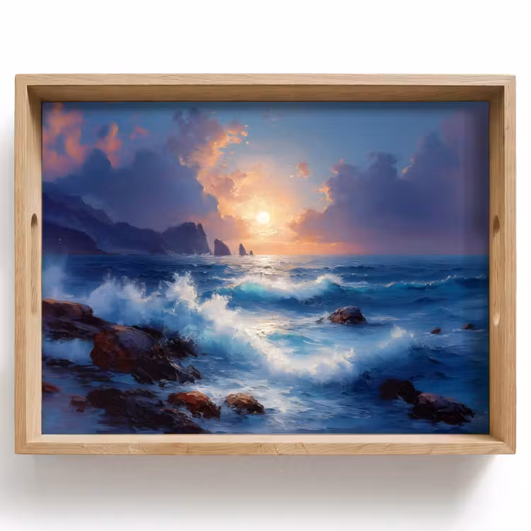 Plateau - Vagues - Mer - Coloré - Rochers — 1