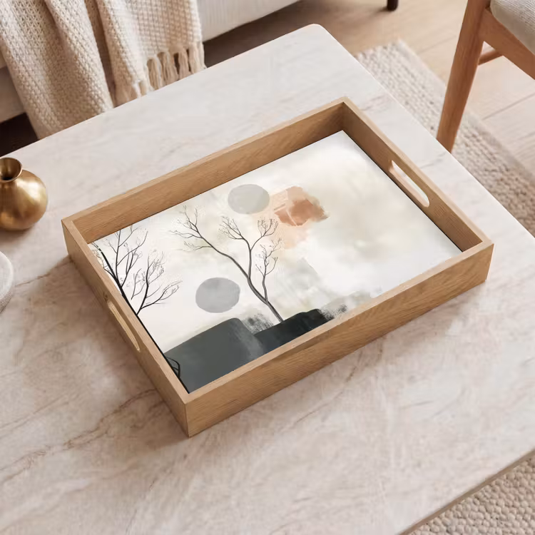 Plateau - Wabi sabi - Beige - Plante — 2